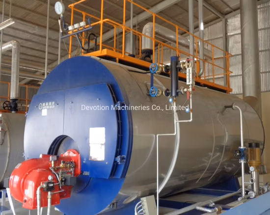 Chaudière à vapeur horizontale gaz, mazout, bicombustible avec brûleur européen